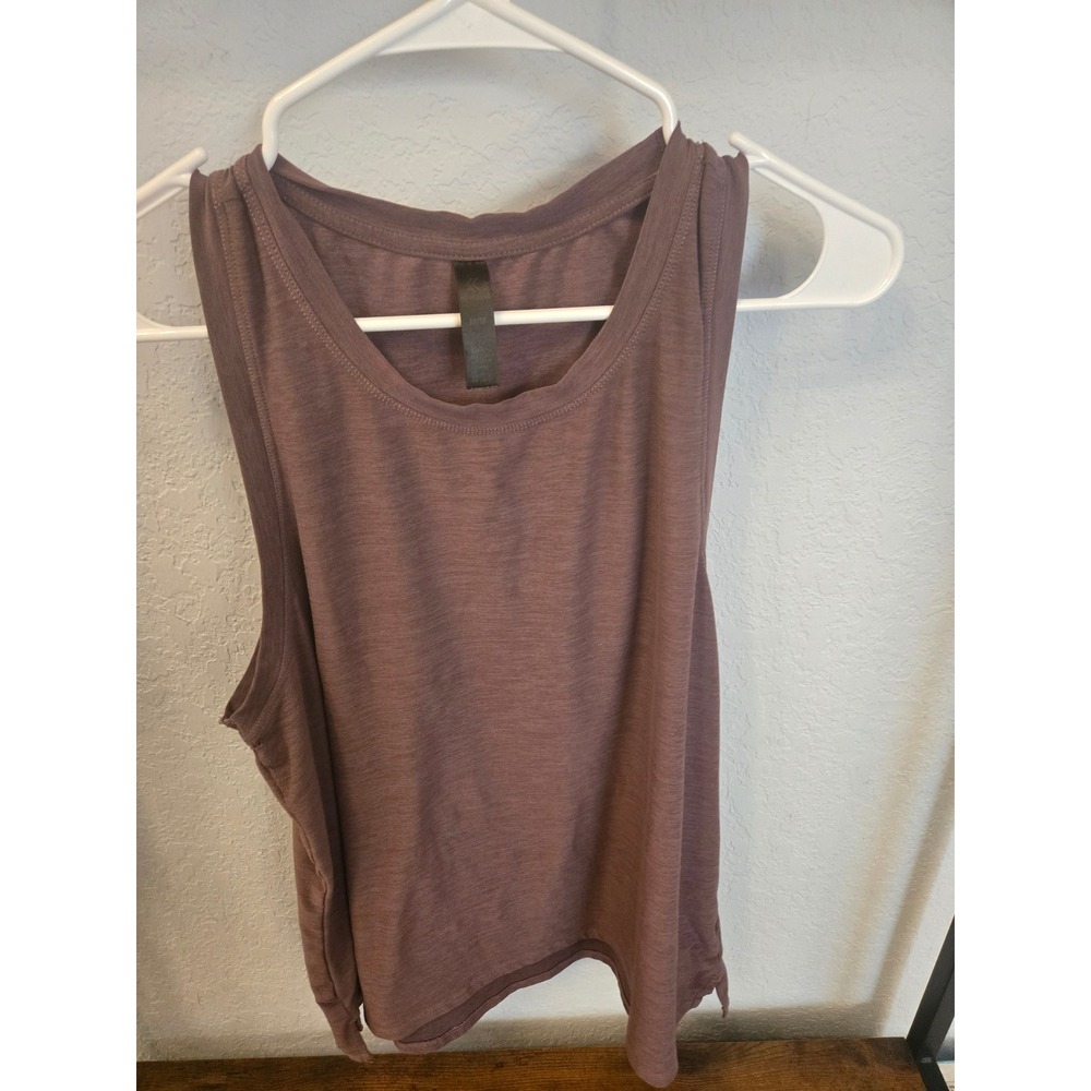 Kyodan Womens Mauve Purple Heathered Muscle Tank Top Activewear Size Medium